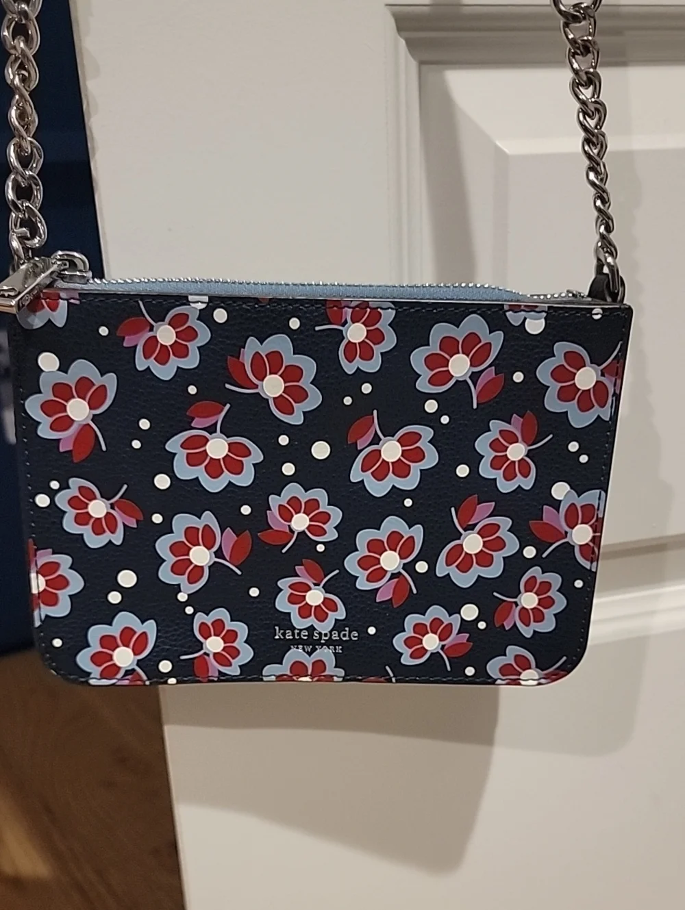 kate spade Floral Navy and Red Crossbody Bag